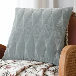 LOVELY CASA Coussin carré (40 cm) Naomie Vert Jade New