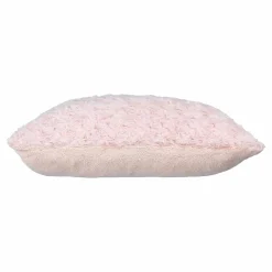 ATMOSPHERA Coussin carré (45 x 45 cm) Bouclée Rose Rose poudré Discount