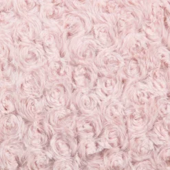 ATMOSPHERA Coussin carré (45 x 45 cm) Bouclée Rose Rose poudré Discount