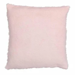 ATMOSPHERA Coussin carré (45 x 45 cm) Bouclée Rose Rose poudré Discount