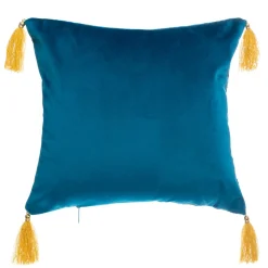ATMOSPHERA Coussin carré (40 x 40 cm) Glitter Bleu canard Best