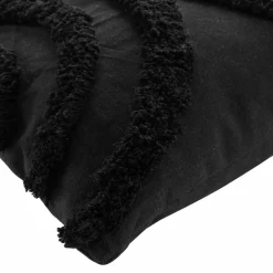 DOUCEUR D'INTERIEUR Coussin carré (40 x 40 cm) Zita Noir Sale