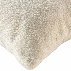 douceur d'intu017drieur Coussin carré bouclette (45 cm) Wooly Ecru Beige New