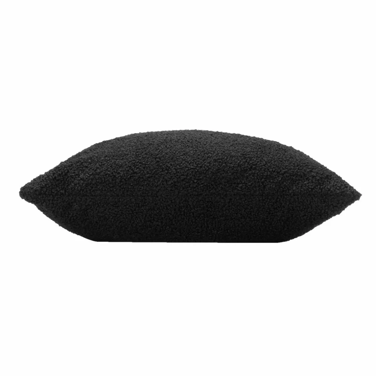 DOUCEUR D'INTERIEUR Coussin carré bouclette (45 x 45 cm) Wooly Noir Sale