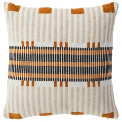 Atmosphera, cru017dateur d'intu017drieur Coussin carré brodé (40 x 40 cm) Jangwa Beige Hot