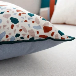 ENJOY HOME Coussin carré coton (40 cm) Terrazzo Multicolore