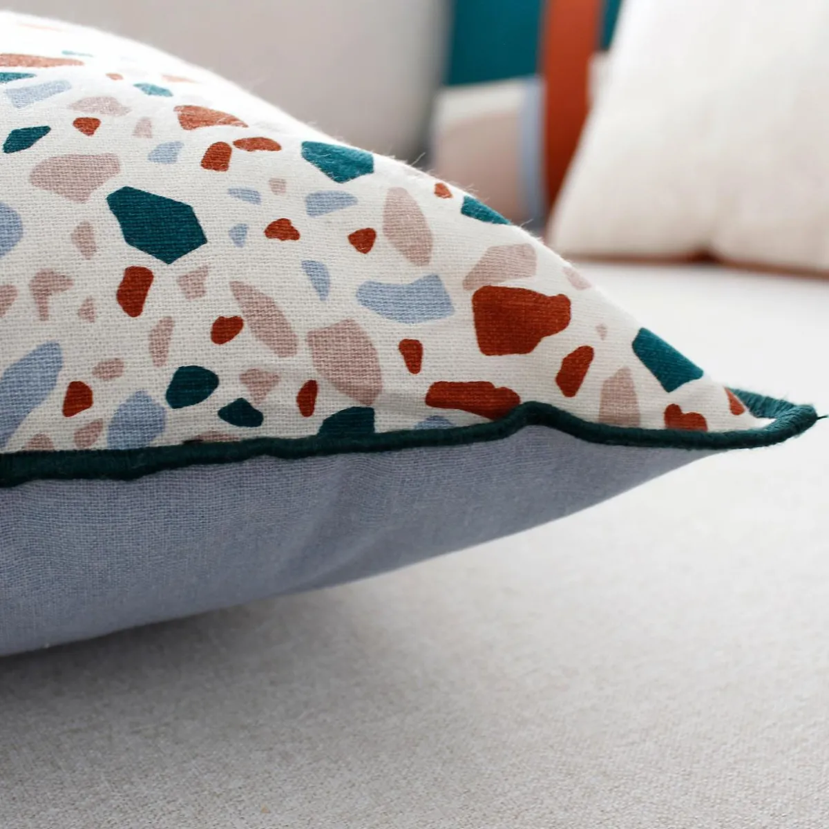 ENJOY HOME Coussin carré coton (40 cm) Terrazzo Multicolore