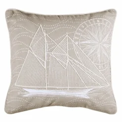 LOVELY CASA Coussin carré coton (40 cm) Yacht Gris Best