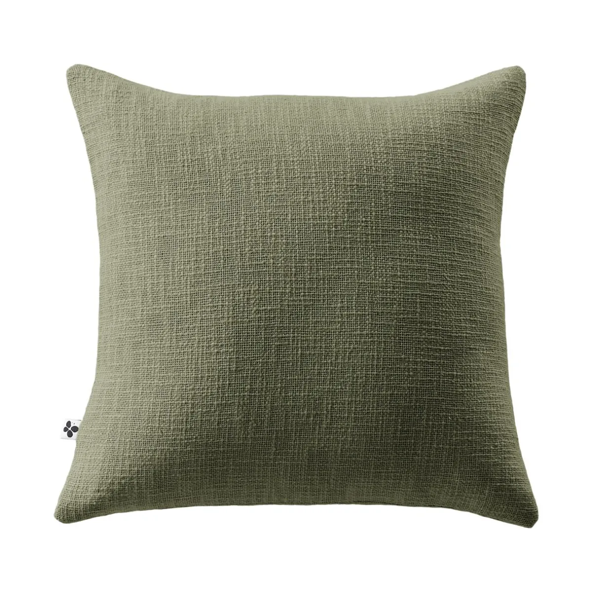 L'EFFET PAPILLON Coussin carré coton (45 x 45 cm) Sixtine Vert romarin