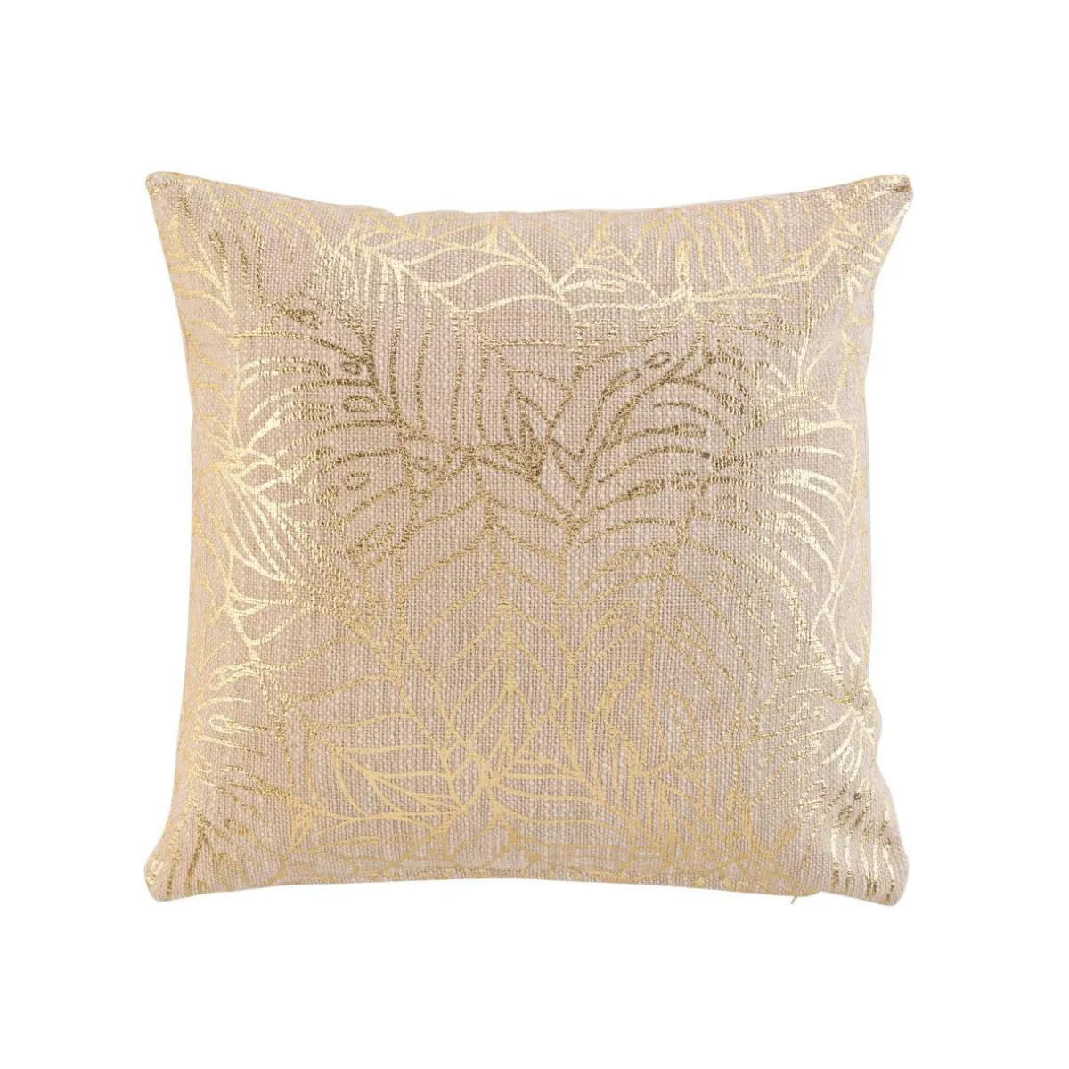 douceur d'intu017drieur Coussin carré coton (40 x 40 cm) Solea Or Sale