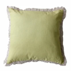 ENJOY HOME Coussin carré coton (40 x 40 cm) Herbier uni Vert tilleul