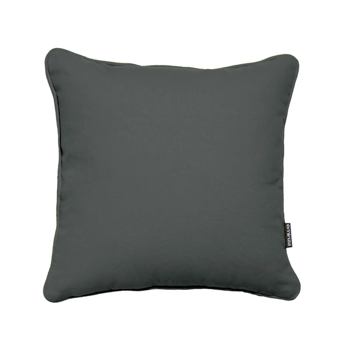 EMINZA Coussin carré coton (40 x 40 cm) Pixel Gris Anthracite New