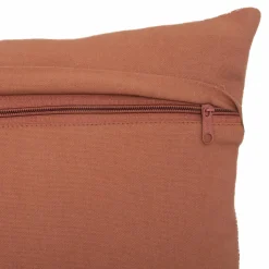 ATMOSPHERA Coussin carré coton (38 x 38 cm) Otto Terracotta Online