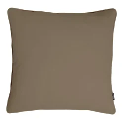 EMINZA Coussin carré coton (60 x 60 cm) Pixel Taupe Discount