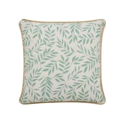 douceur d'intu017drieur Coussin carré coton (45 x 45 cm) Naya Vert sauge Outlet
