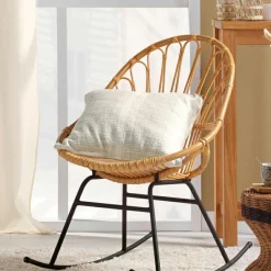 douceur d'intu017drieur Coussin carré coton (45 x 45 cm) Island Ecru New