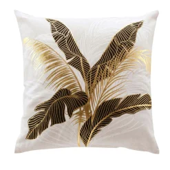 DOUCEUR D'INTERIEUR Coussin carré coton (45 x 45 cm) Aileen Ecru Hot