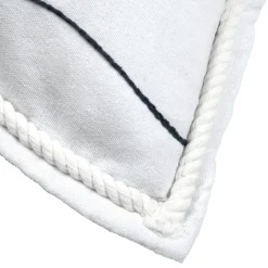 STOF Coussin carré coton (50 x 50 cm) Bordemer Blanc Online