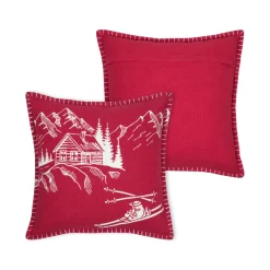 STOF Coussin Carré Coton (45 x 45 cm) Villard Rouge Hot
