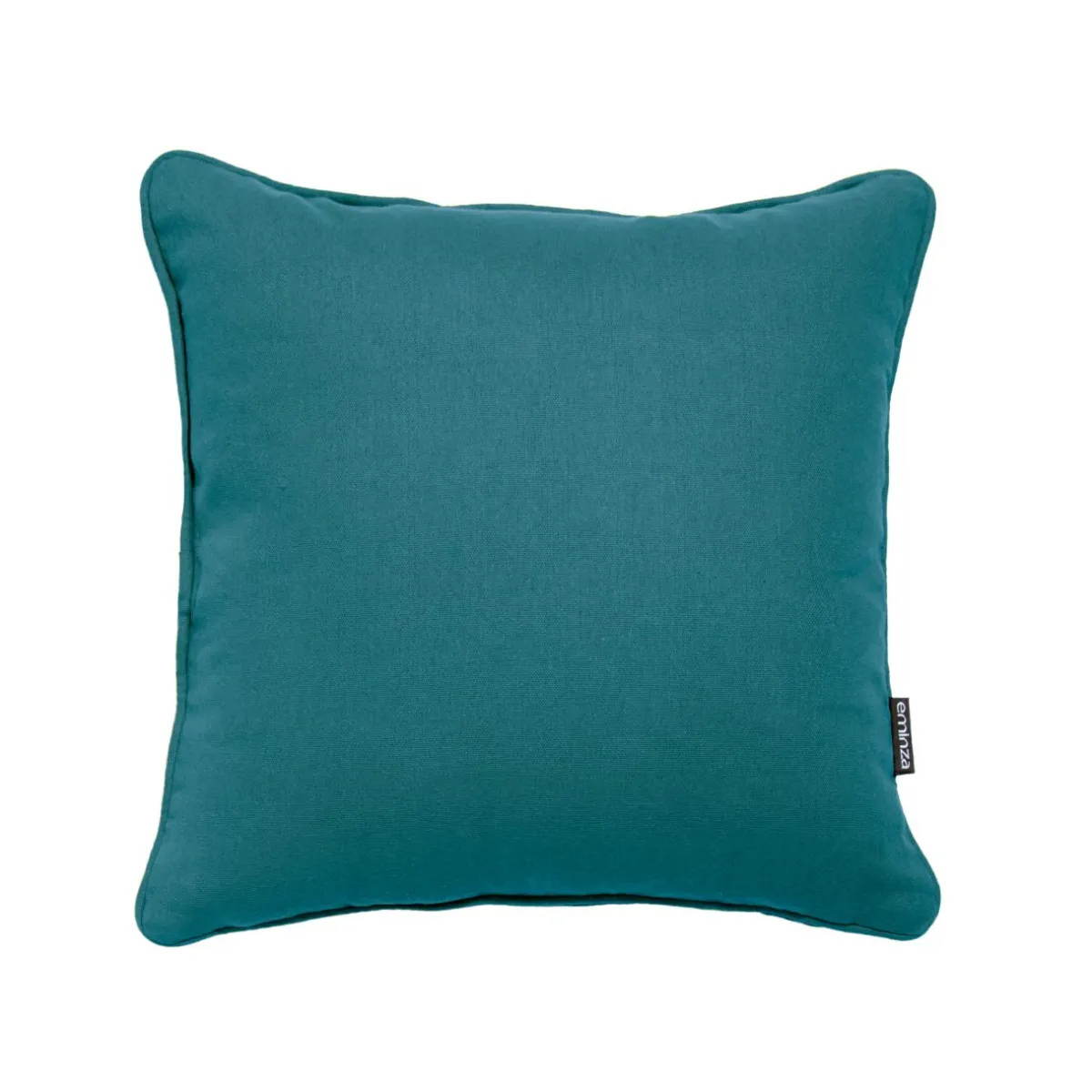 EMINZA Coussin carré coton (40 x 40 cm) Pixel Bleu canard Best