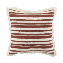 douceur d'intu017drieur Coussin carré coton (40 x 40 cm) Atlas Terracotta Clearance