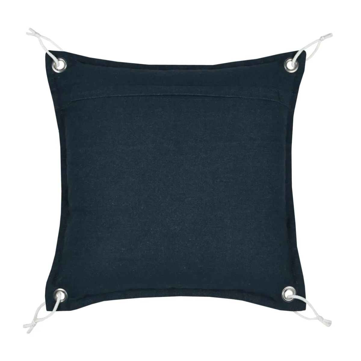 STOF Coussin carré coton (45 x 45 cm) Bordemer Blanc Hot