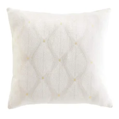 douceur d'intu017drieur Coussin carré coton (45 x 45 cm) Maho Blanc Discount