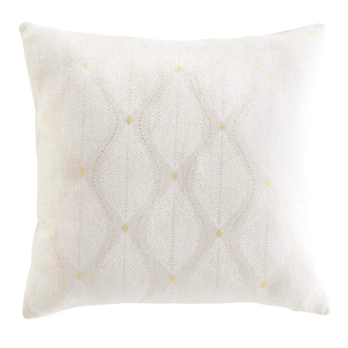 douceur d'intu017drieur Coussin carré coton (45 x 45 cm) Maho Blanc Discount