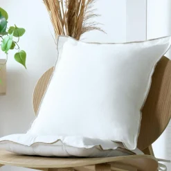 STOF Coussin carré coton (45 x 45 cm) Helios Blanc Sale
