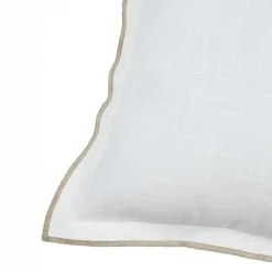 STOF Coussin carré coton (45 x 45 cm) Helios Blanc Sale