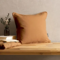 EMINZA Coussin carré coton (40 x 40 cm) Pixel Camel Discount