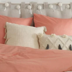 ATMOSPHERA Coussin carré coton (50 x 50 cm) Gypsy Ivoire Beige Clearance