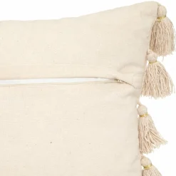 ATMOSPHERA Coussin carré coton (50 x 50 cm) Gypsy Ivoire Beige Clearance