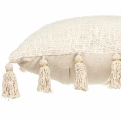 ATMOSPHERA Coussin carré coton (50 x 50 cm) Gypsy Ivoire Beige Clearance