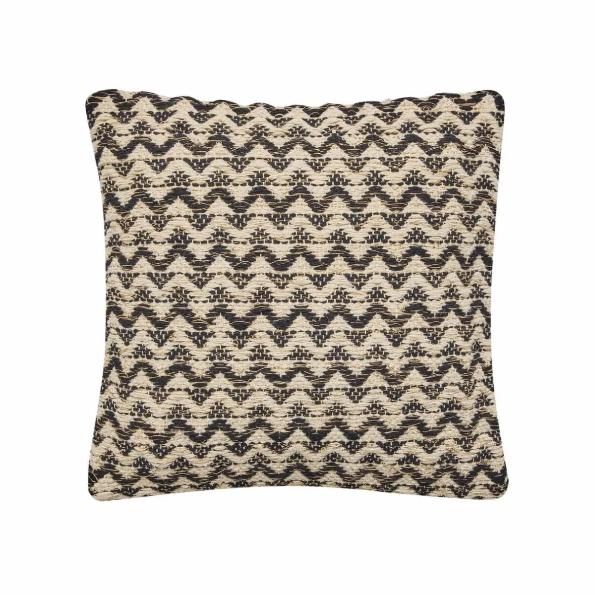 douceur d'intu017drieur Coussin carré coton (40 x 40 cm) Loumeo Noir Hot