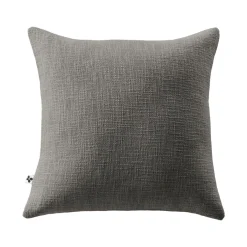L'EFFET PAPILLON Coussin carré coton (45 x 45 cm) Sixtine Gris ardoise Gris foncé New