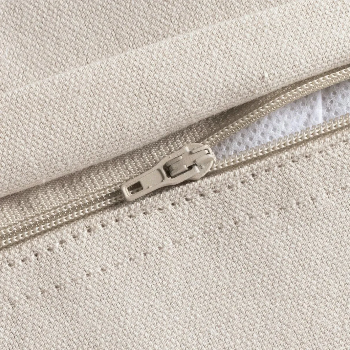 EMINZA Coussin carré coton (45 x 45 cm) Pixel franges Beige Sale