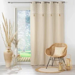 douceur d'intu017drieur Coussin carré coton (40 x 40 cm) Rafina Beige Hot