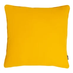 EMINZA Coussin carré coton (60 x 60 cm) Pixel Jaune moutarde