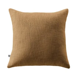 L'EFFET PAPILLON Coussin carré coton (45 x 45 cm) Sixtine Camel New