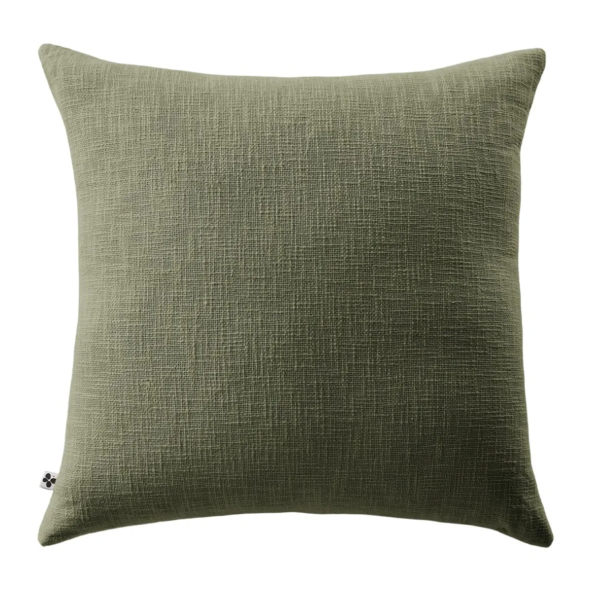 L'EFFET PAPILLON Coussin carré coton (60 x 60 cm) Sixtine Vert romarin Outlet