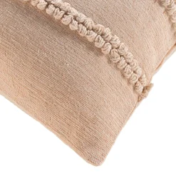 douceur d'intu017drieur Coussin carré coton (45 x 45 cm) Hilary Beige Sale