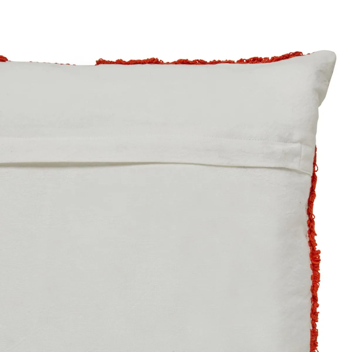 Atmosphera, cru017dateur d'intu017drieur Coussin carré coton (50 x 50 cm) Poppy Orange Outlet
