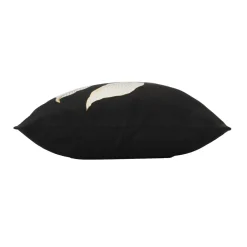DOUCEUR D'INTERIEUR Coussin carré coton (45 x 45 cm) Jill Noir