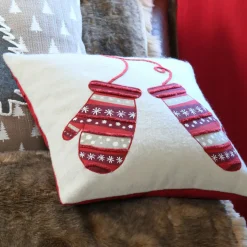 LOVELY CASA Coussin carré coton (40 x 40 cm) Megève Ecru Sale