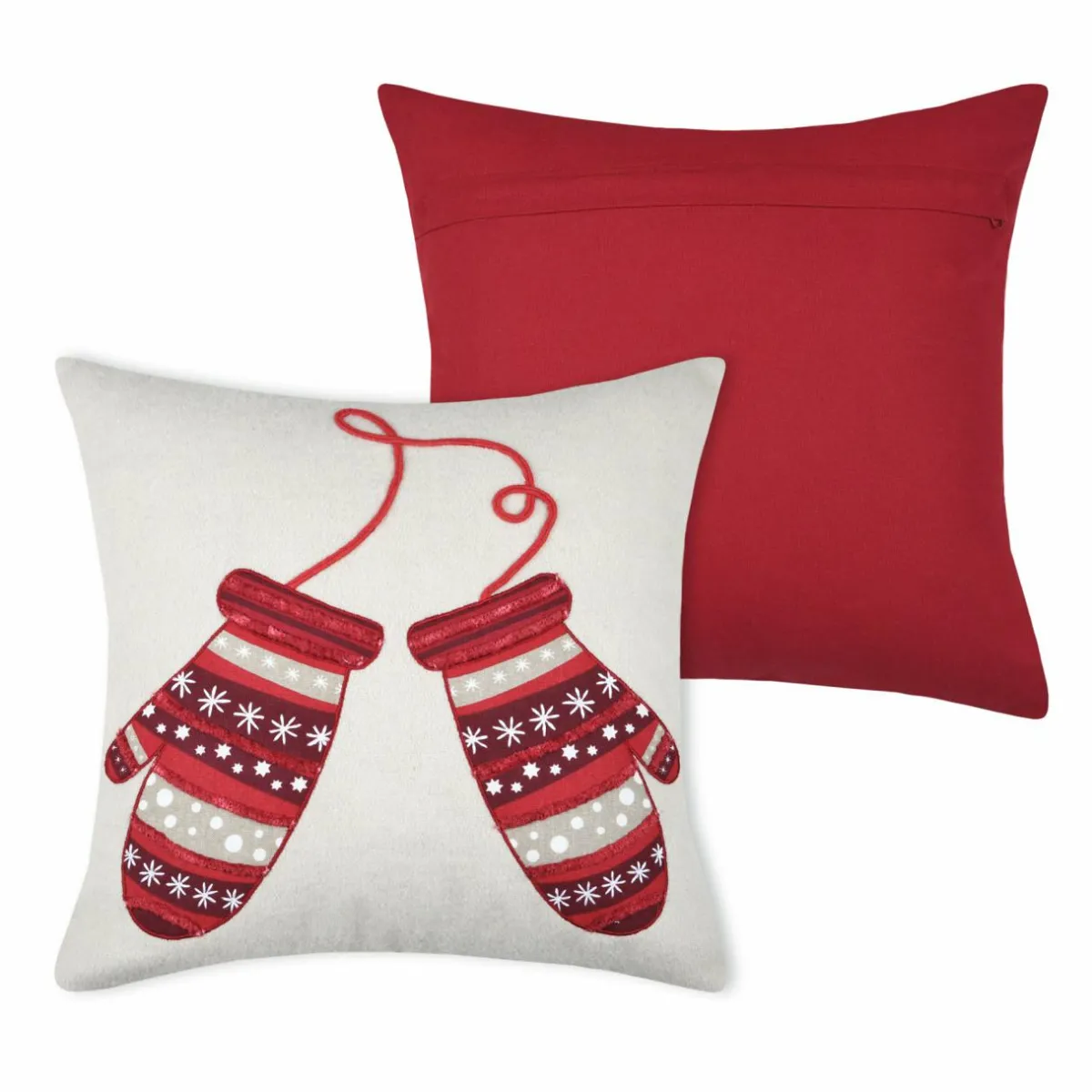 LOVELY CASA Coussin carré coton (40 x 40 cm) Megève Ecru Sale