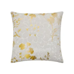 douceur d'intu017drieur Coussin carré coton (45 x 45 cm) Anassia Or Clearance