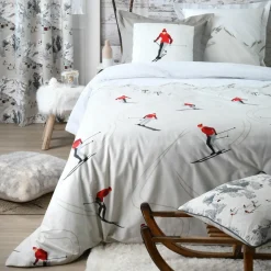 LOVELY CASA Coussin carré coton (50 x 50 cm) Meribel Gris Best