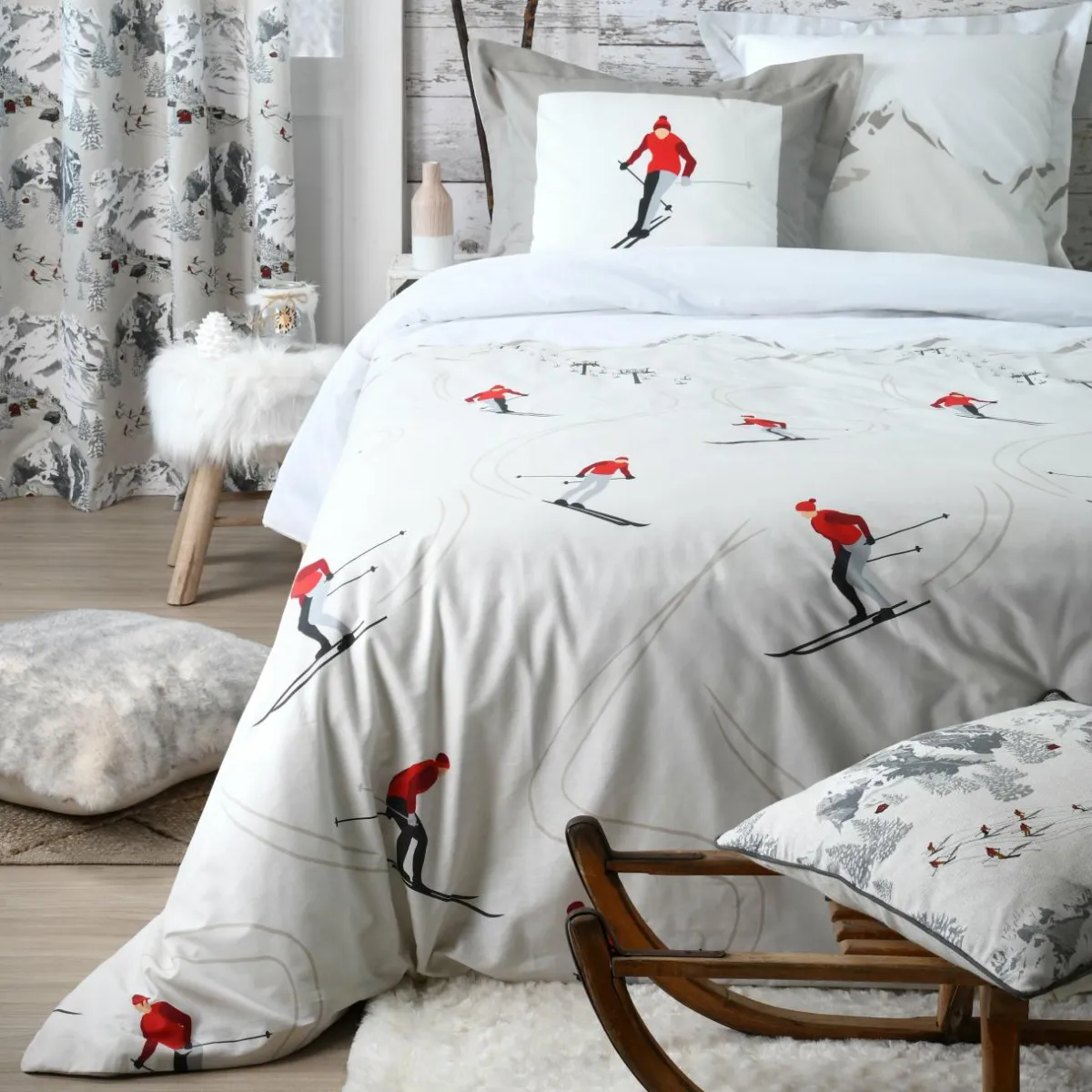 LOVELY CASA Coussin carré coton (50 x 50 cm) Meribel Gris Best