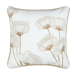 STOF Coussin carré coton (45 x 45 cm) Oriana Ecru Sale